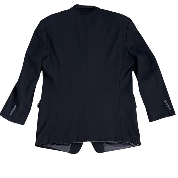 Vintage Calvin Klein Mens Classic Navy 3 Button Wool Blazer/Sports Coat Size 44R - Picture 10 of 13